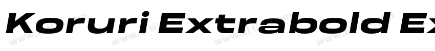 Koruri Extrabold Ext字体转换